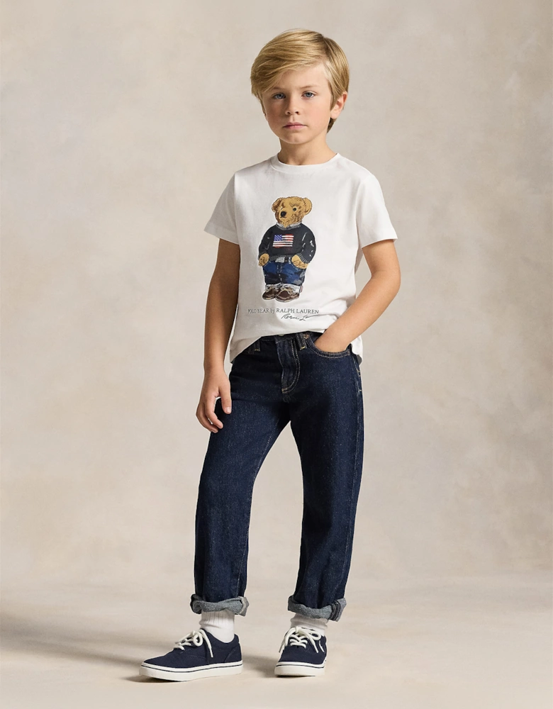 Ralph Lauren Boys Polo Bear T-Shirt in White