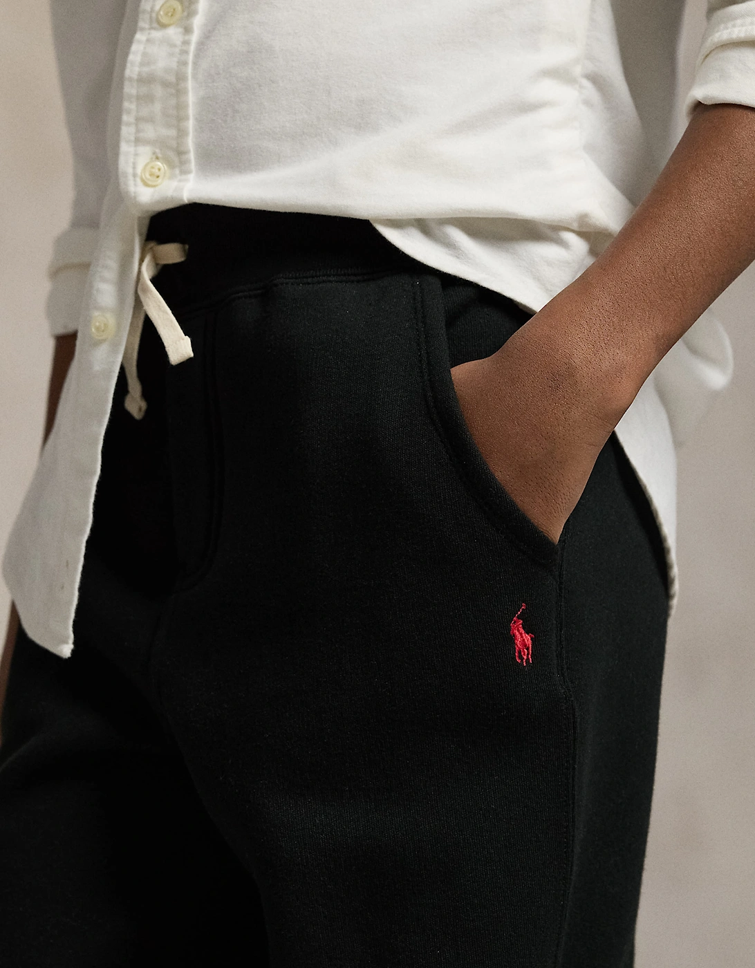 Ralph Lauren Boys Logo Joggers in Black
