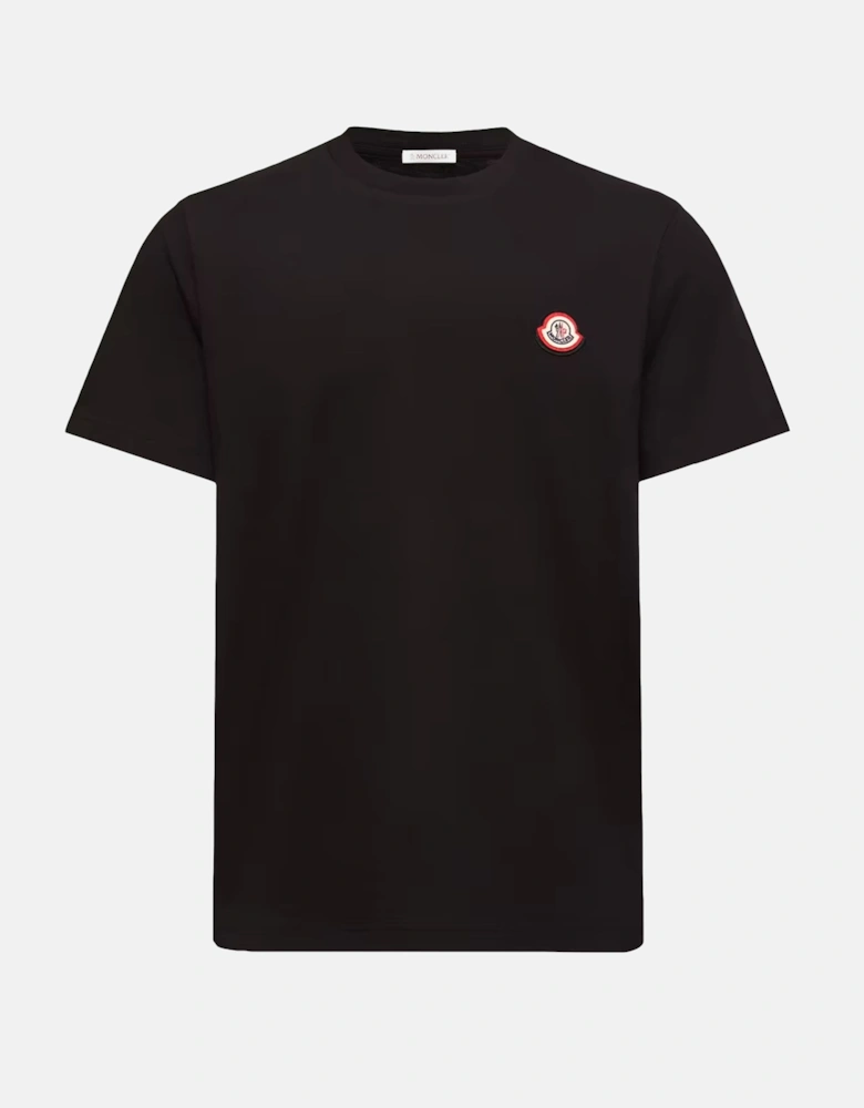 Branded Cotton T Shirt Black