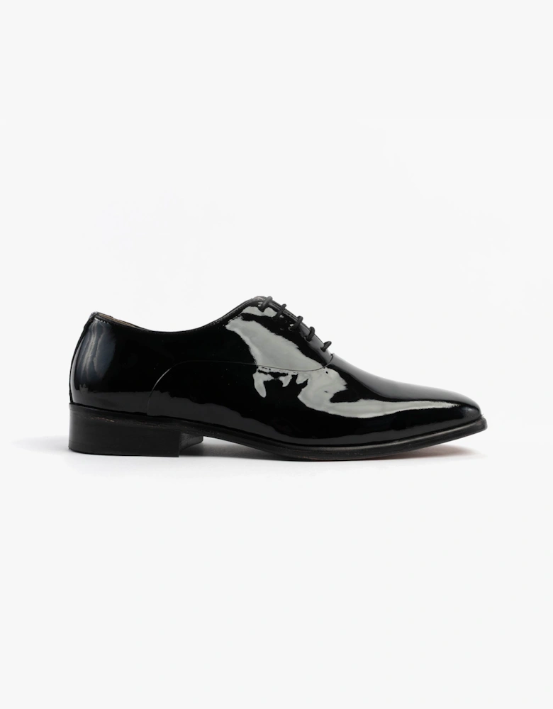 Montecatini Mens Oxford Dress Shoes Black Patent