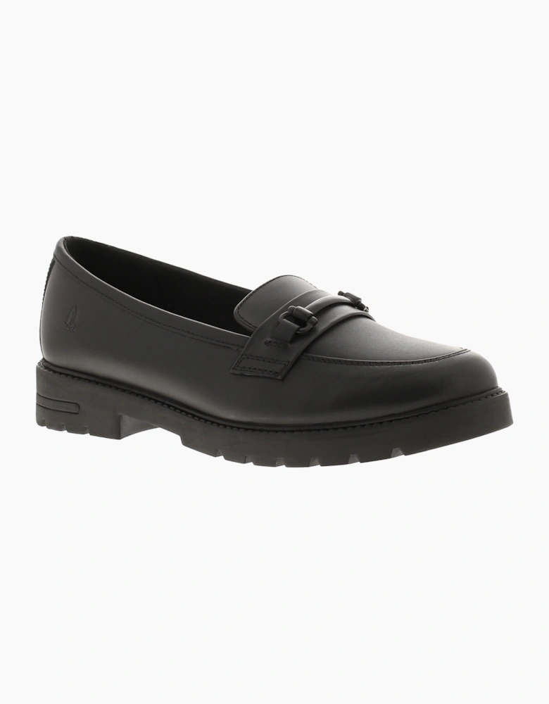 Hush Puppies Girls School Shoes Hazel Leather black UK Size