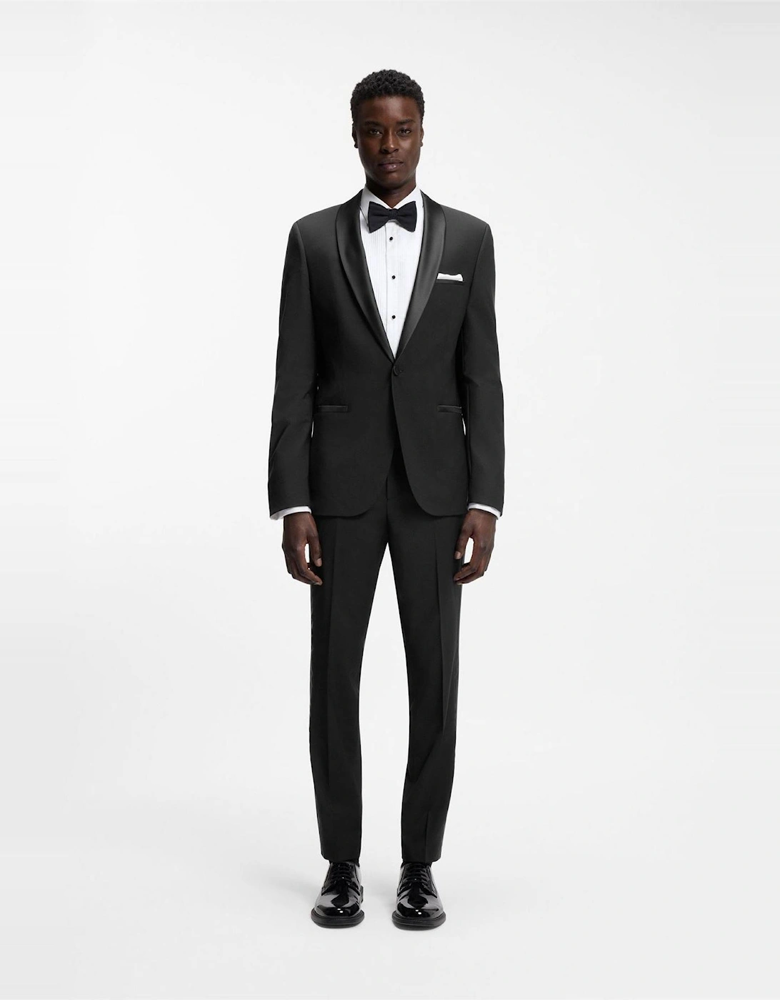 Solid Patterned Slim Mid Rise Suit Trousers