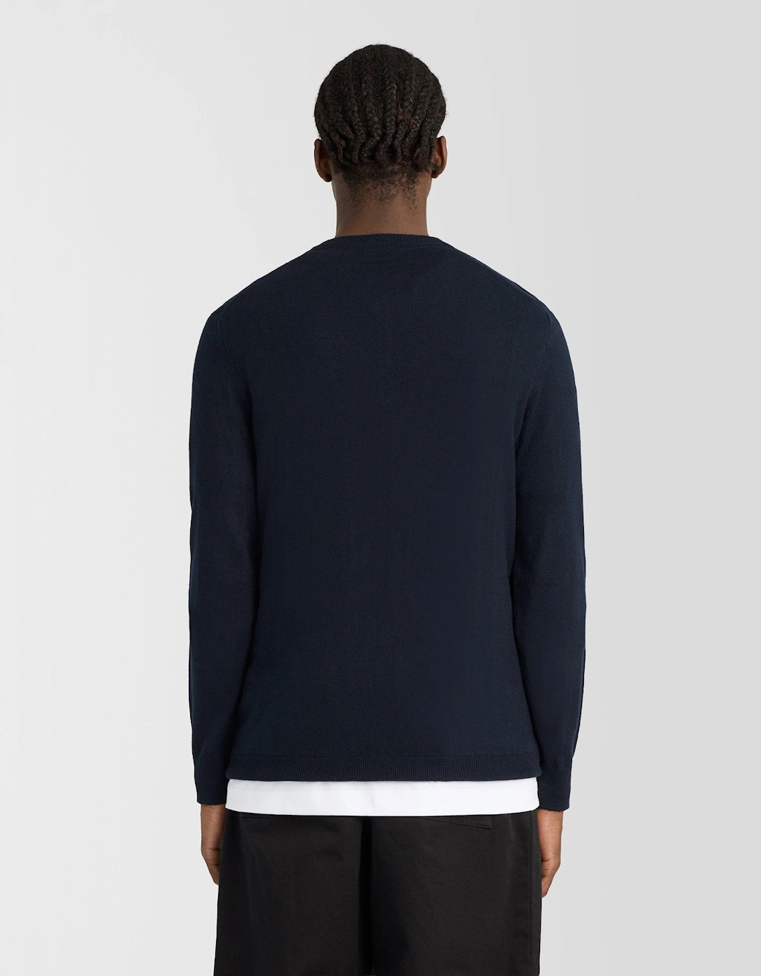 Cotton Merino Henley Jumper