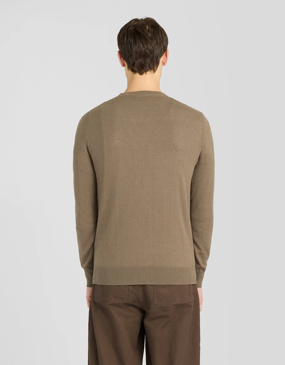 Cotton Merino Crew Neck Jumper