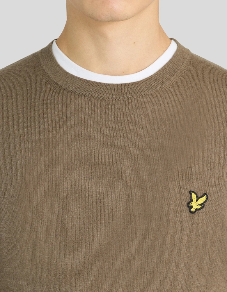 Cotton Merino Crew Neck Jumper