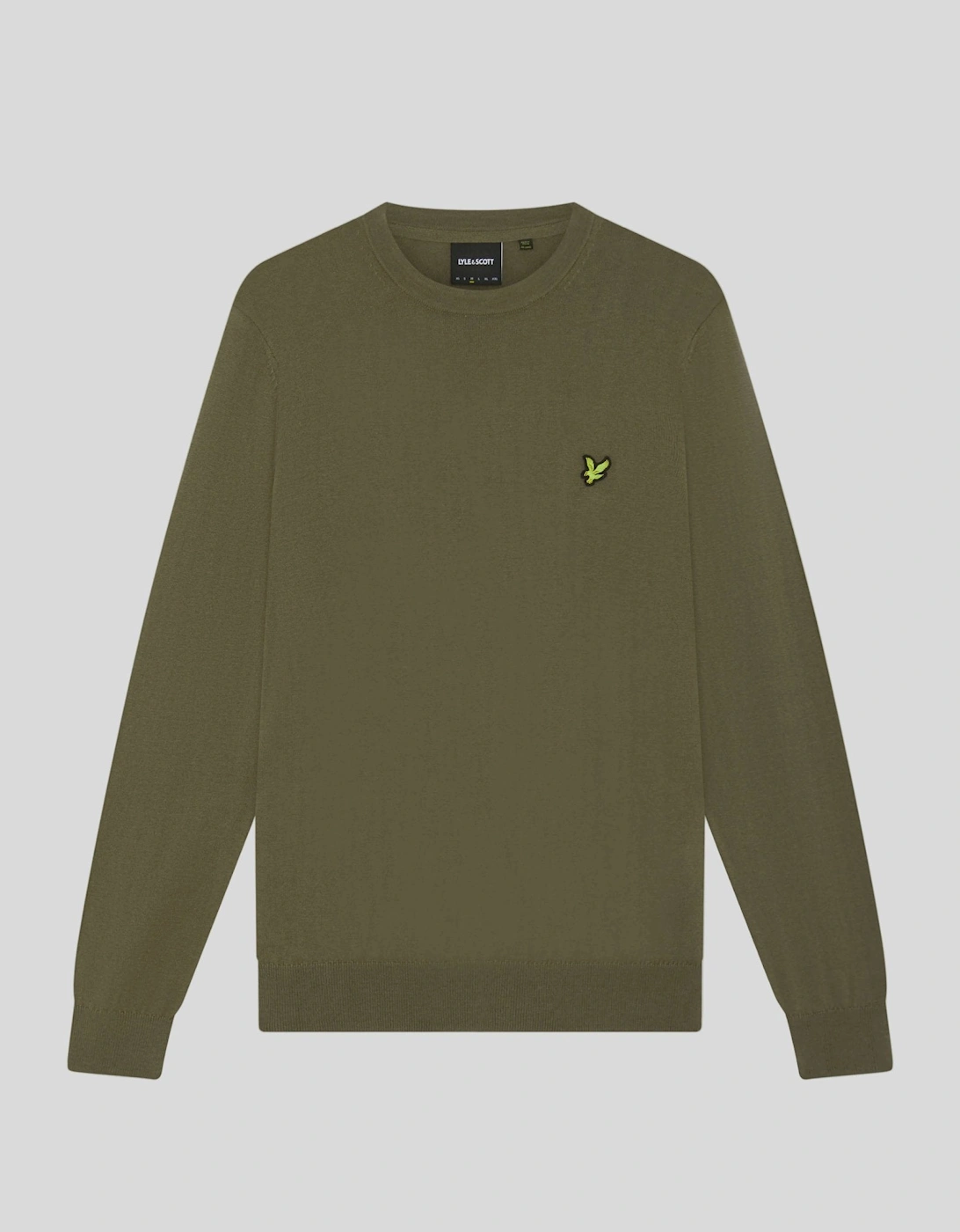 Cotton Merino Crew Neck Jumper