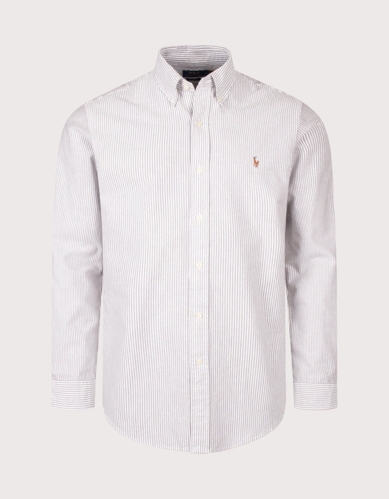 Custom Fit Striped Oxford Shirt