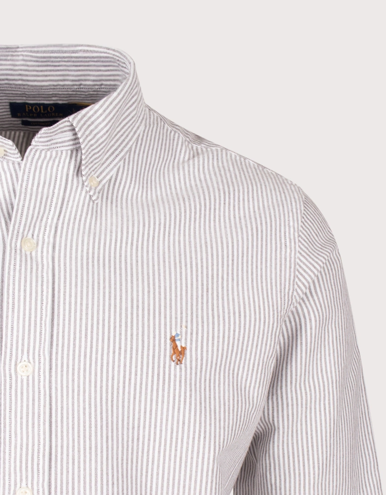 Custom Fit Striped Oxford Shirt