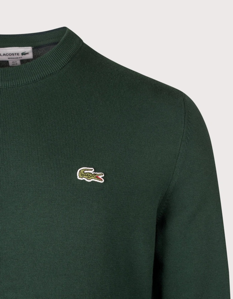 Regular Fit Croc Logo Knitted Jumper