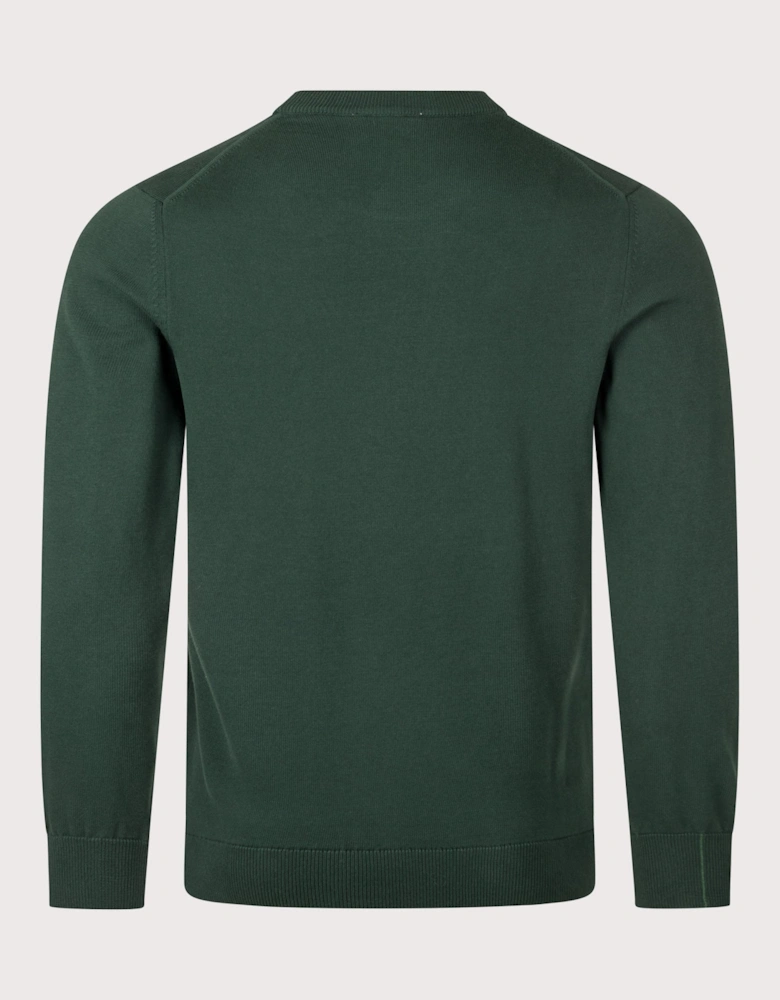 Regular Fit Croc Logo Knitted Jumper