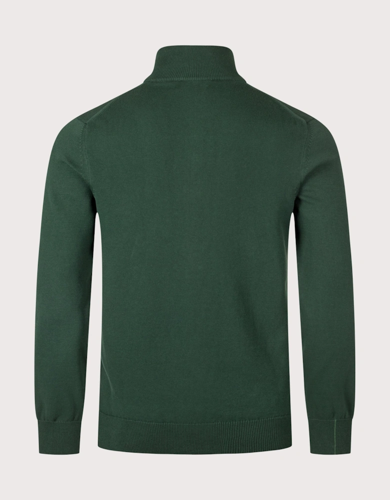 Regular Fit Quarter Zip Knit Jumper