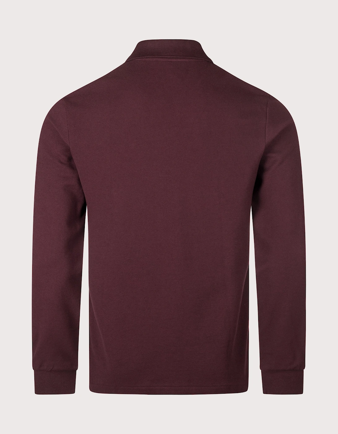 Classic Fit Long Sleeve Croc Logo Polo Shirt