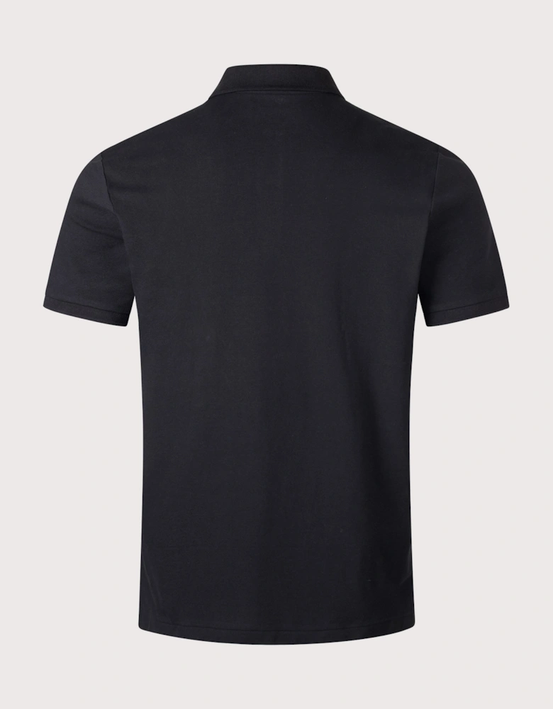 Custom Slim Fit Stretch Mesh Polo Shirt
