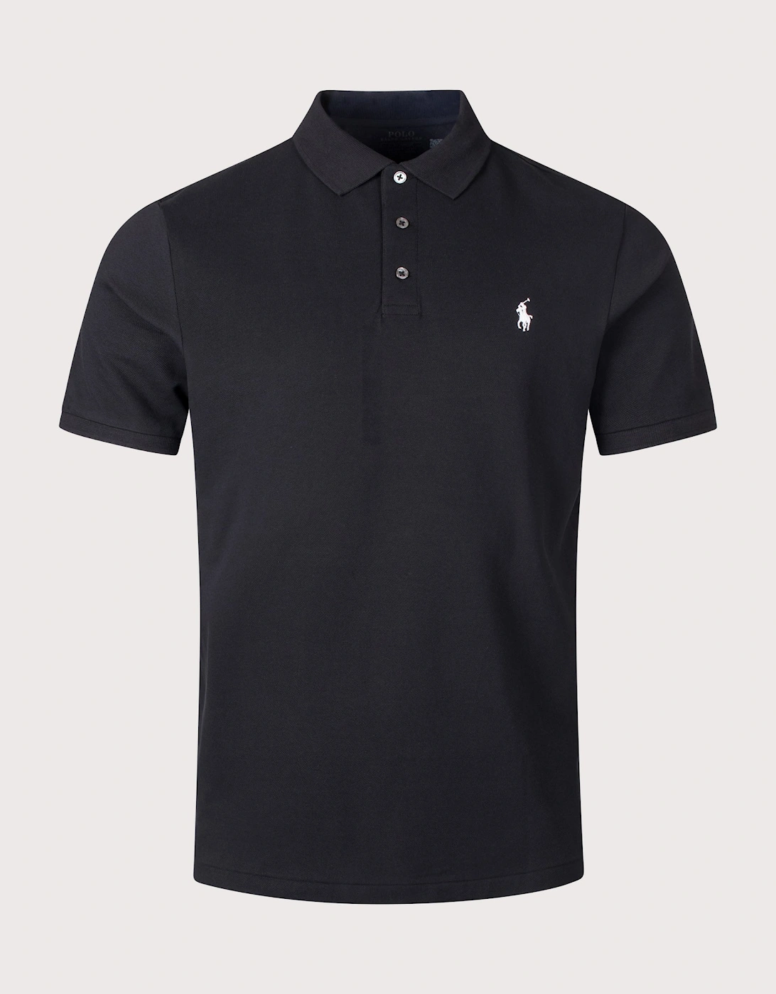 Custom Slim Fit Stretch Mesh Polo Shirt