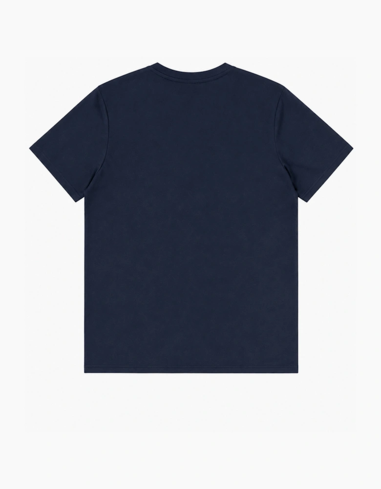 Lyle & Scott Archive Tartan eagle Heritage T shirt Navy brown
