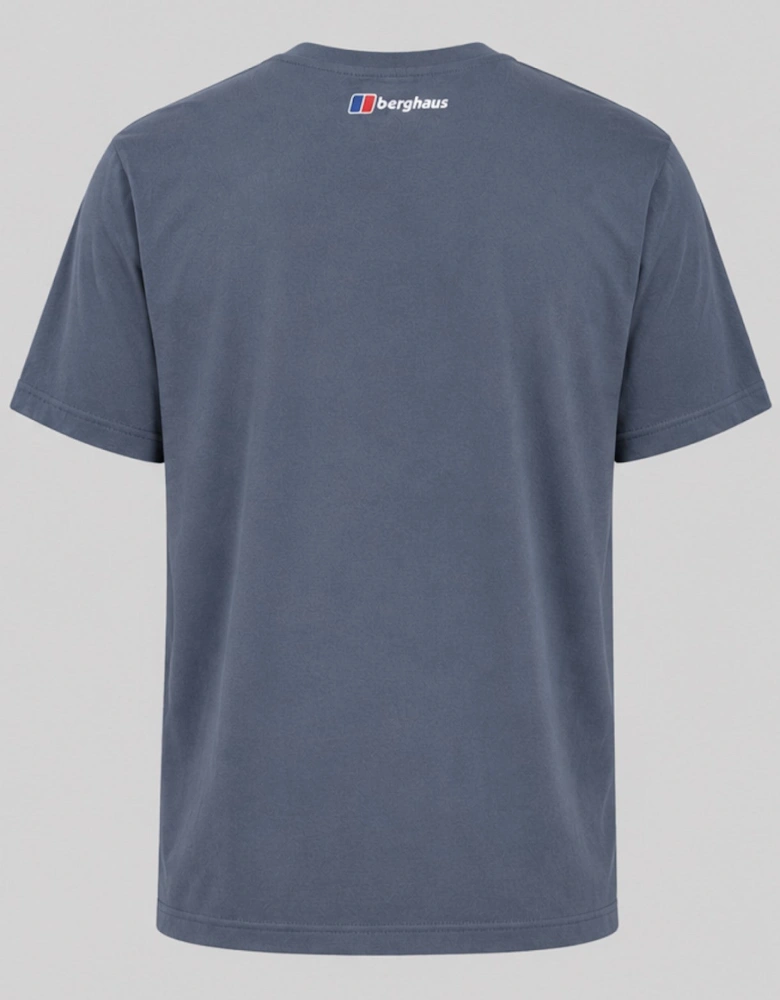 Berghaus Mens Outdoor Engineered Graphic T Shirt in DK Grey