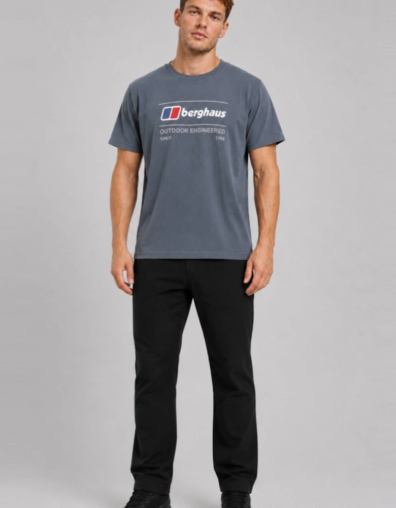 Berghaus Mens Outdoor Engineered Graphic T Shirt in DK Grey