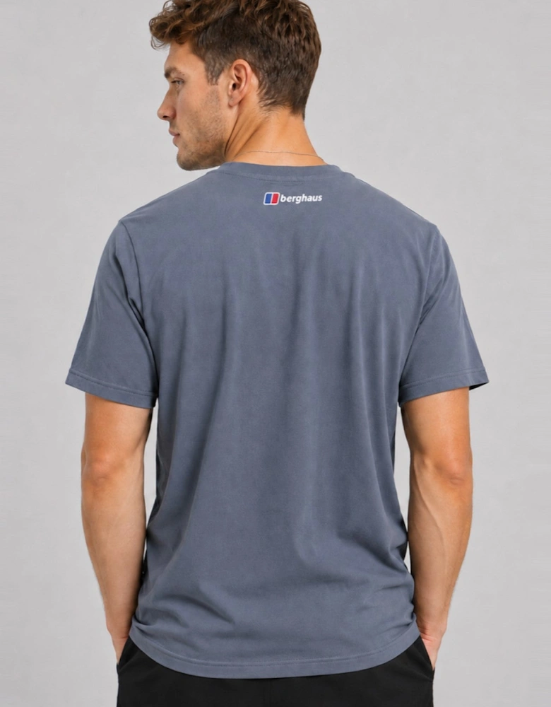 Berghaus Mens Outdoor Engineered Graphic T Shirt in DK Grey