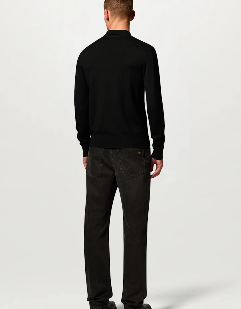 Colden Knitted Polo Black
