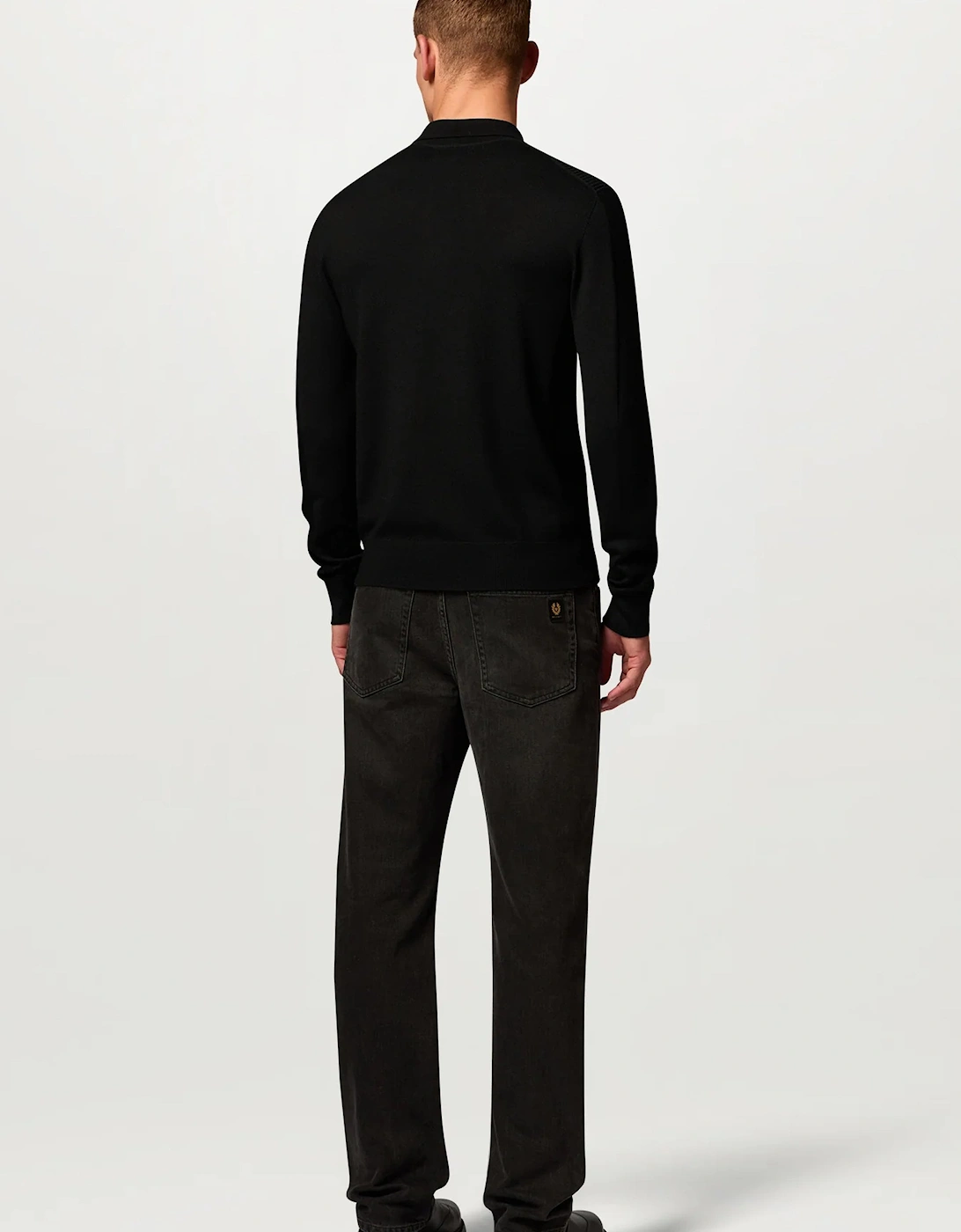 Colden Knitted Polo Black