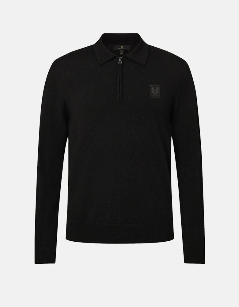 Colden Knitted Polo Black