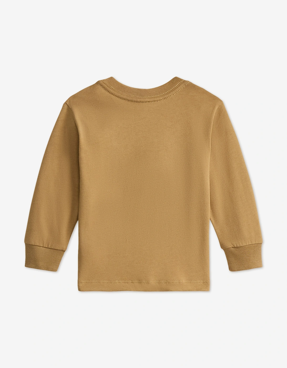 Ralph Lauren Baby Boys Polo Bear Long Sleeve T-Shirt in Beige