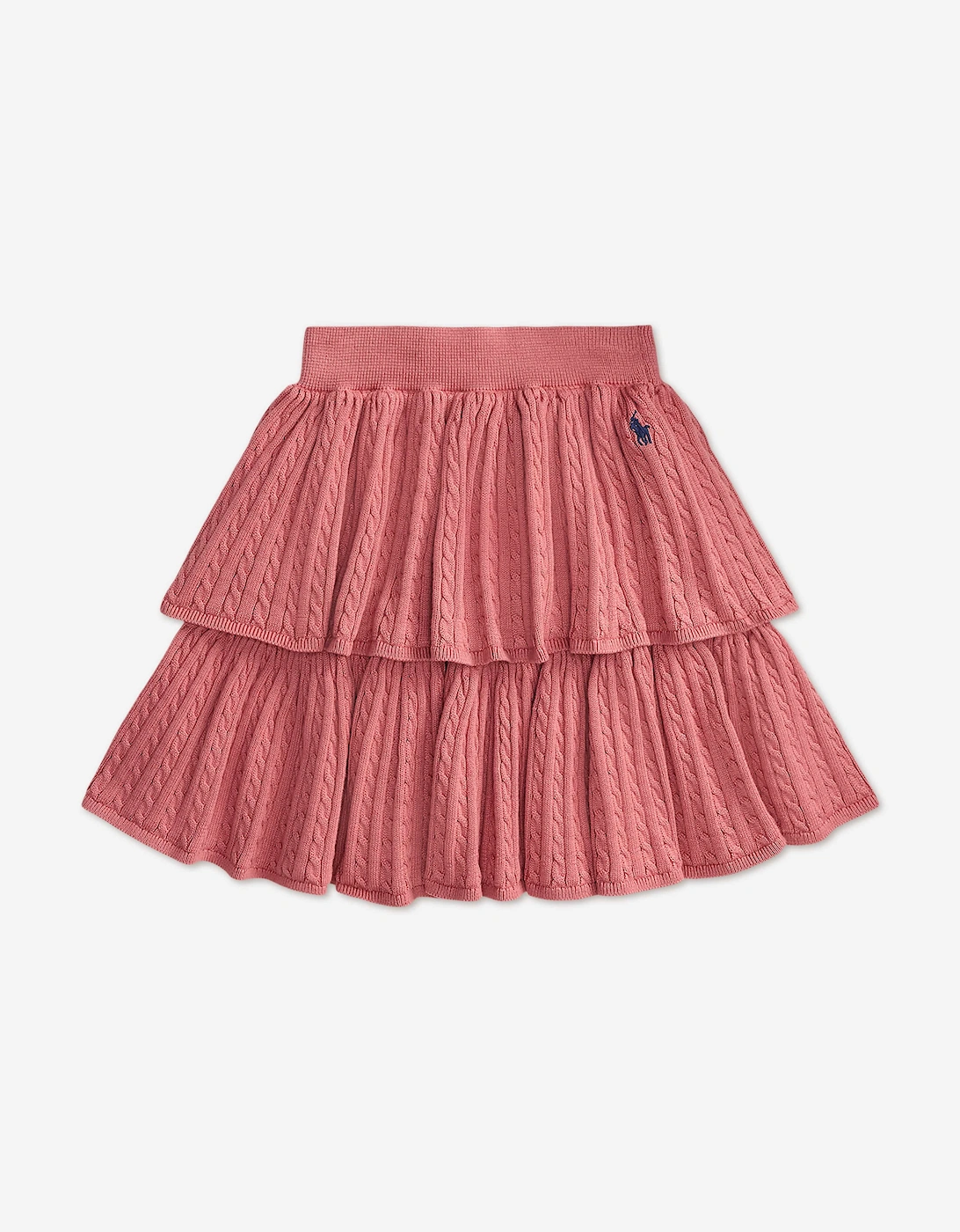 Ralph Lauren Girls Cable Knit Skirt in Pink