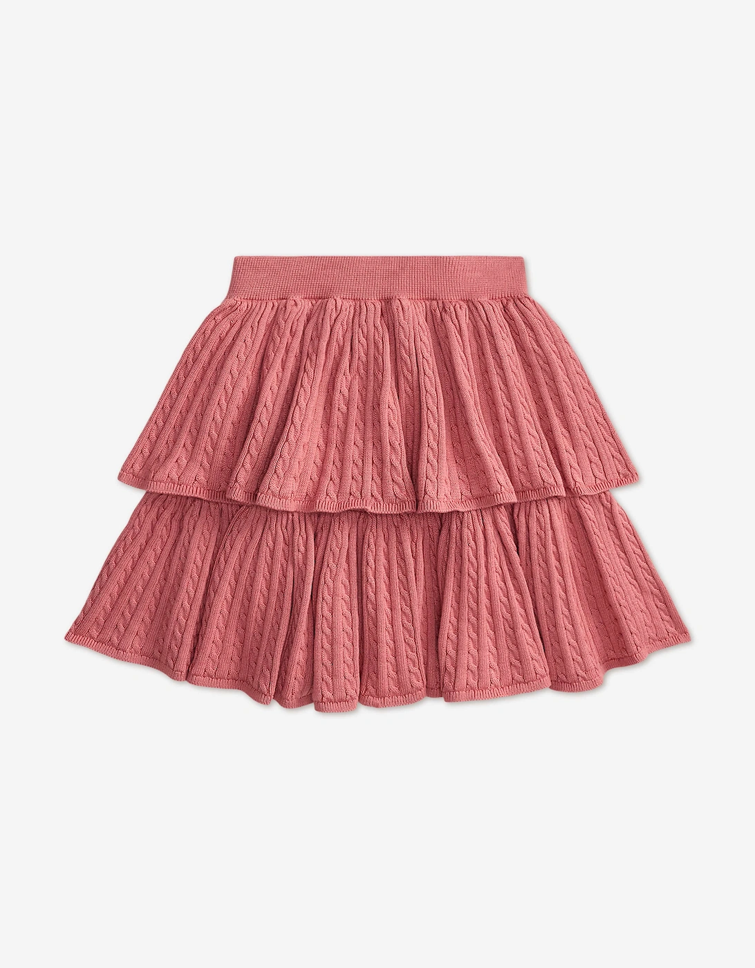 Ralph Lauren Girls Cable Knit Skirt in Pink