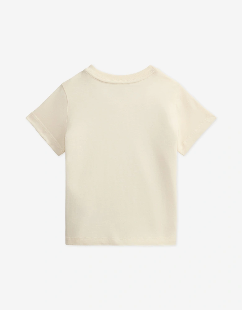 Ralph Lauren Baby Boys Polo Bear T-Shirt in Ivory