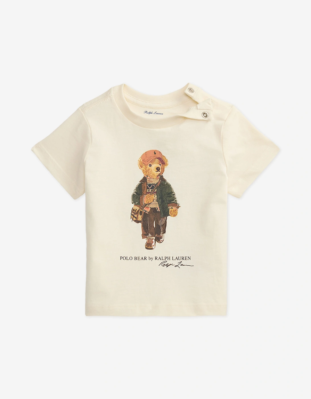 Ralph Lauren Baby Boys Polo Bear T-Shirt in Ivory