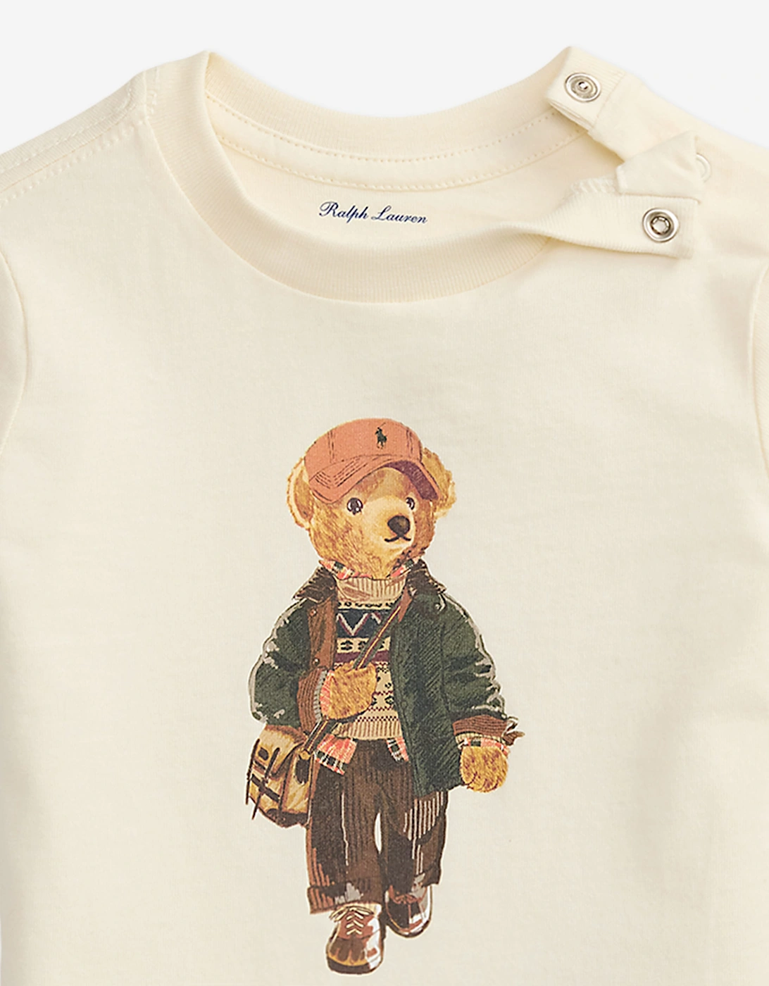 Ralph Lauren Baby Boys Polo Bear T-Shirt in Ivory