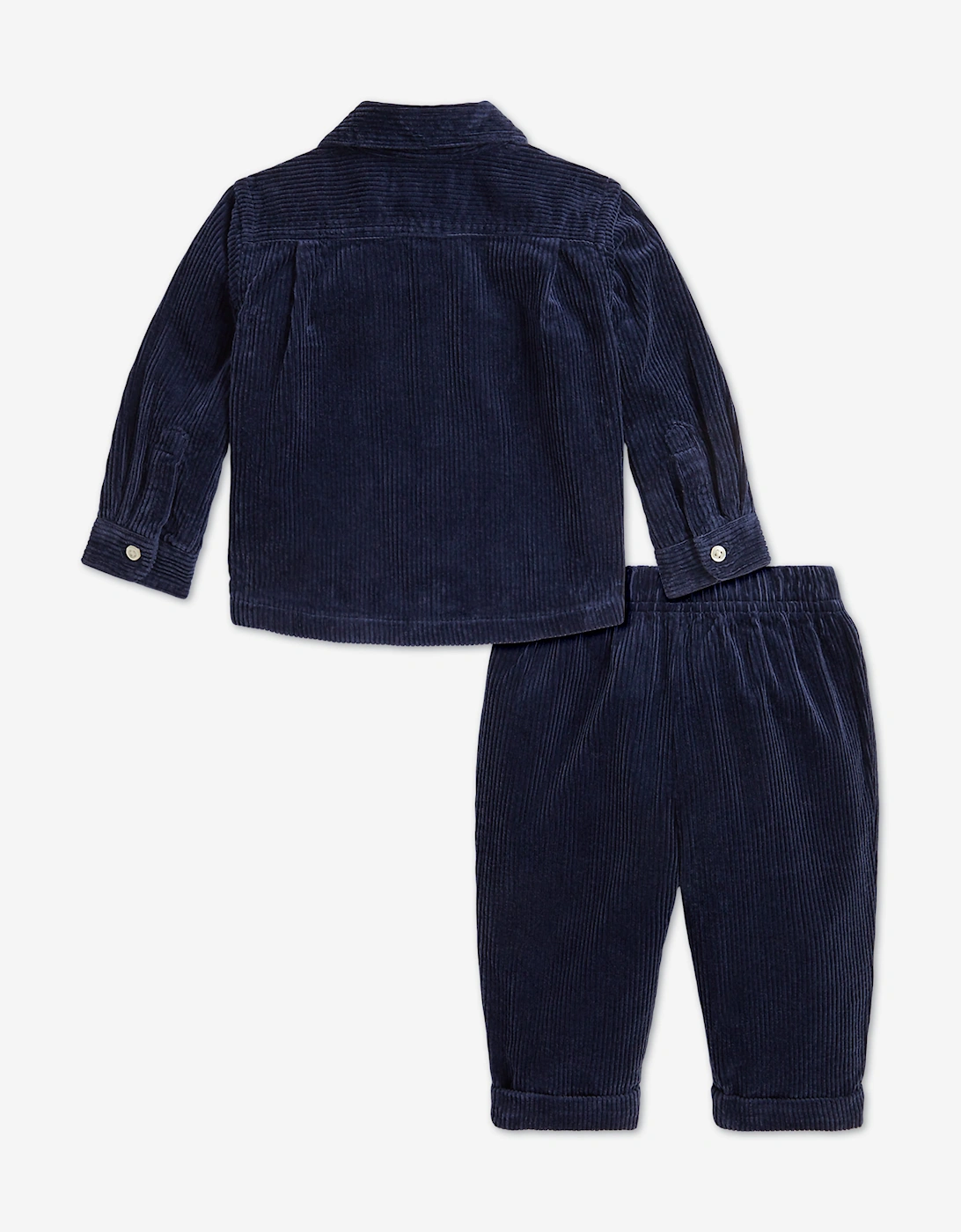 Ralph Lauren Baby Boys Corduroy Trouser Set in Navy