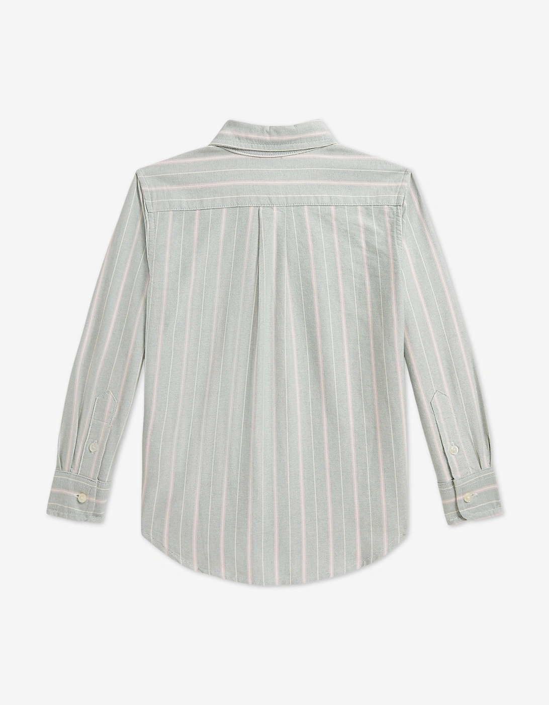 Ralph Lauren Boys Striped Classic Oxford Shirt in Green
