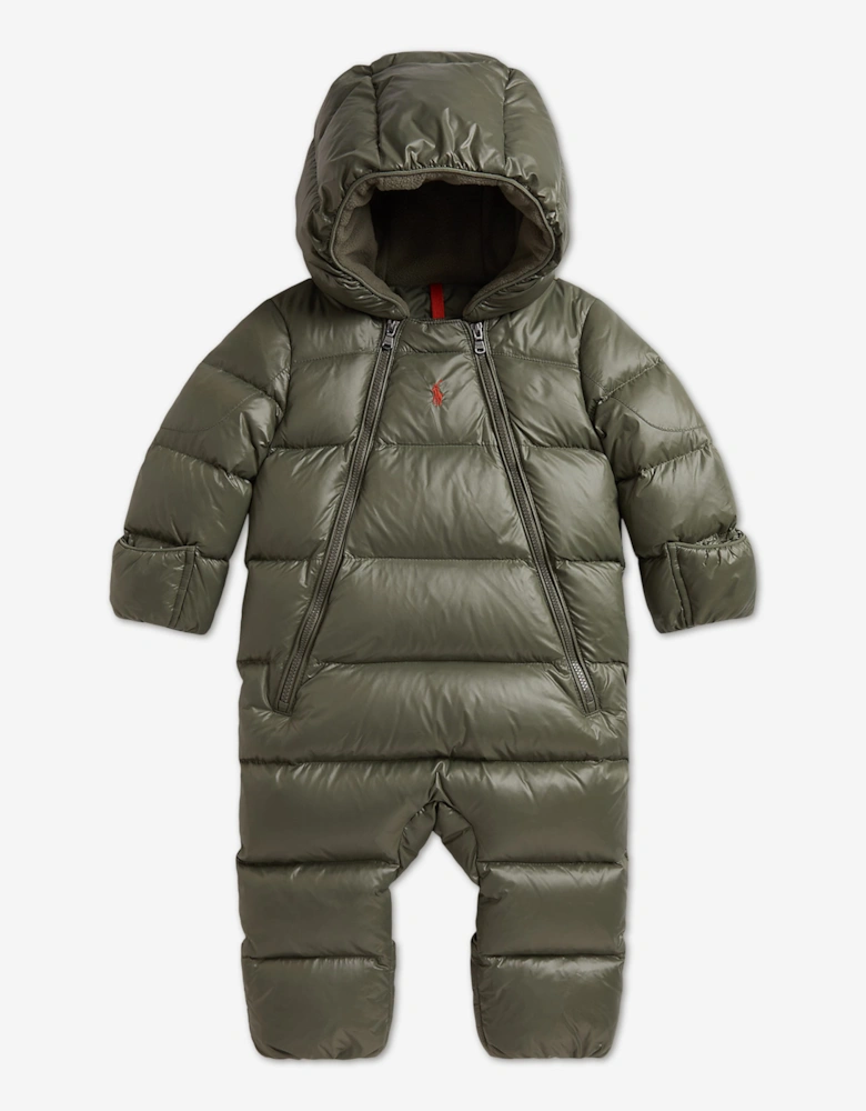 Ralph Lauren Baby Boys Padded Snowsuit in Green