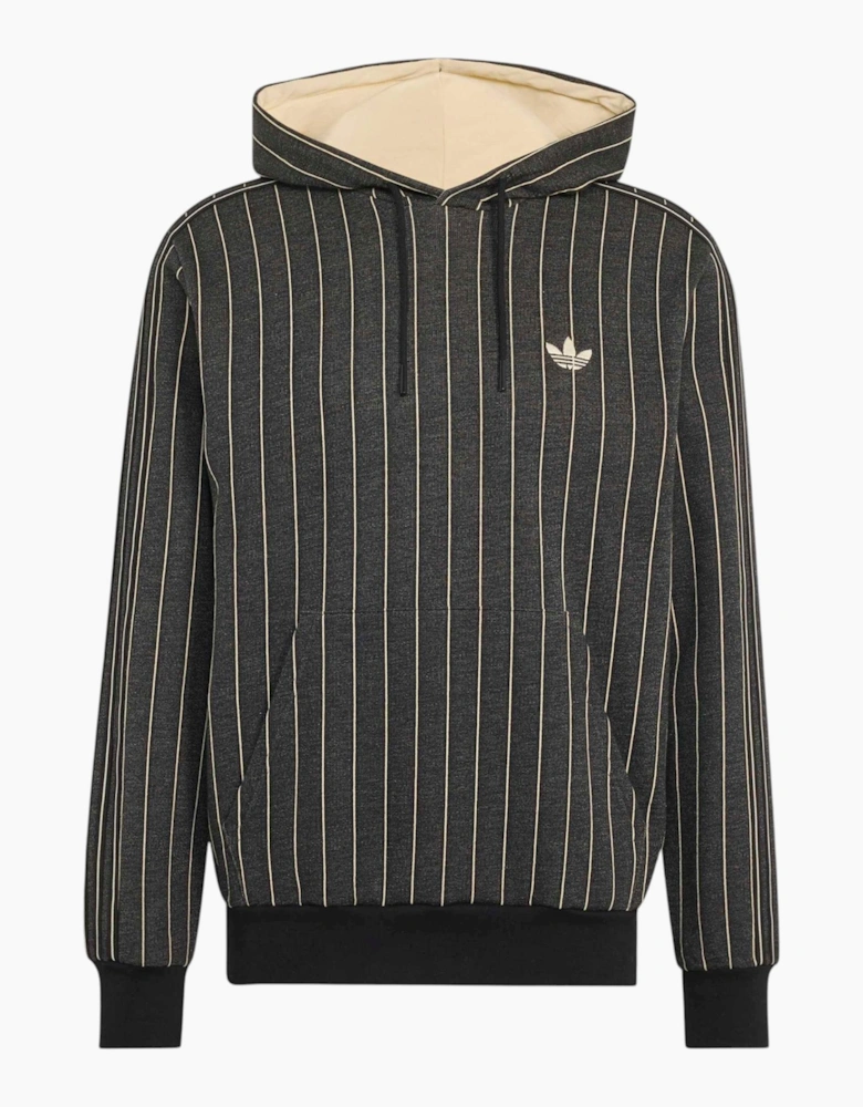 Adidas Mens Hoodie Pinstripes Pullover Fleece Casual Hooded Sweatshirt