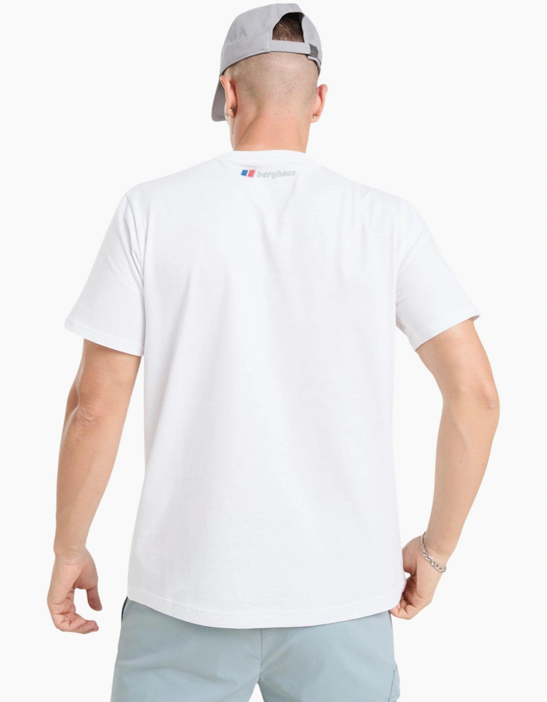 Berghaus Mens T Shirt Panaromic WF Logo Crew Neck Short Sleeve Cotton Summer Tee
