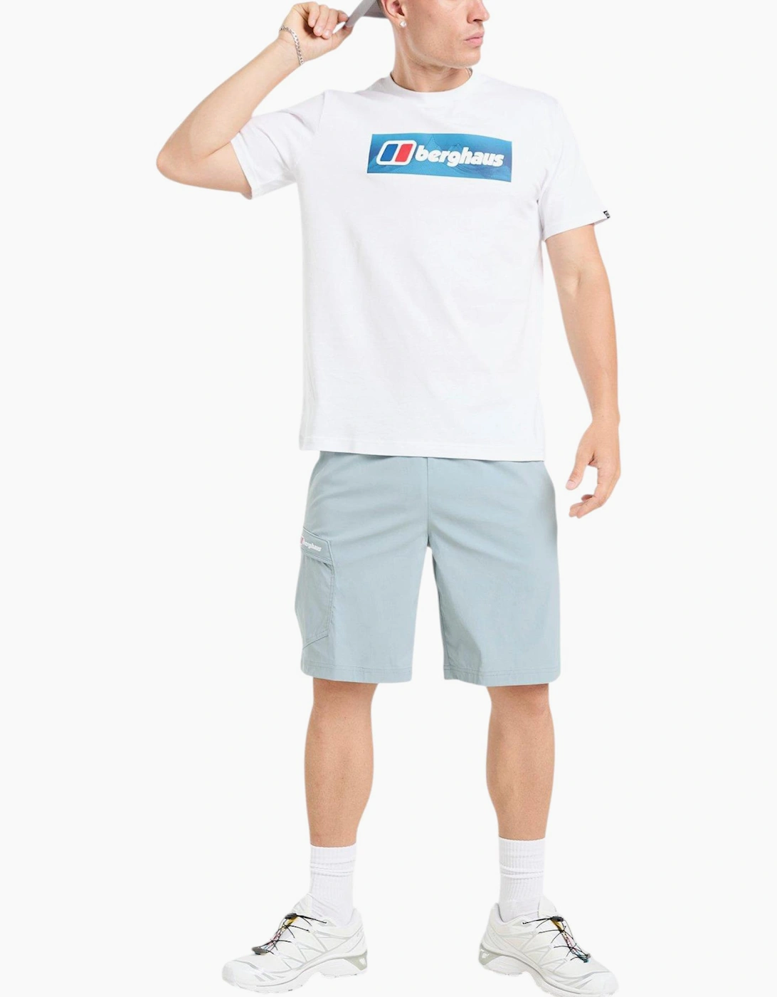 Berghaus Mens T Shirt Panaromic WF Logo Crew Neck Short Sleeve Cotton Summer Tee