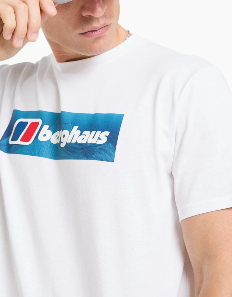 Berghaus Mens T Shirt Panaromic WF Logo Crew Neck Short Sleeve Cotton Summer Tee