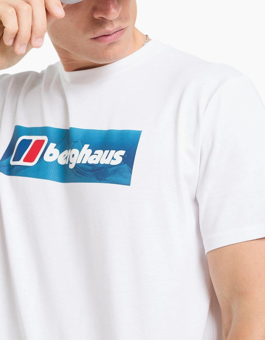 Berghaus Mens T Shirt Panaromic WF Logo Crew Neck Short Sleeve Cotton Summer Tee