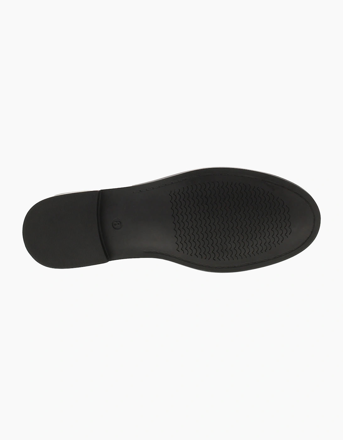Hush Puppies Womens Shoes Flat Vienna Leather black patent UK Size