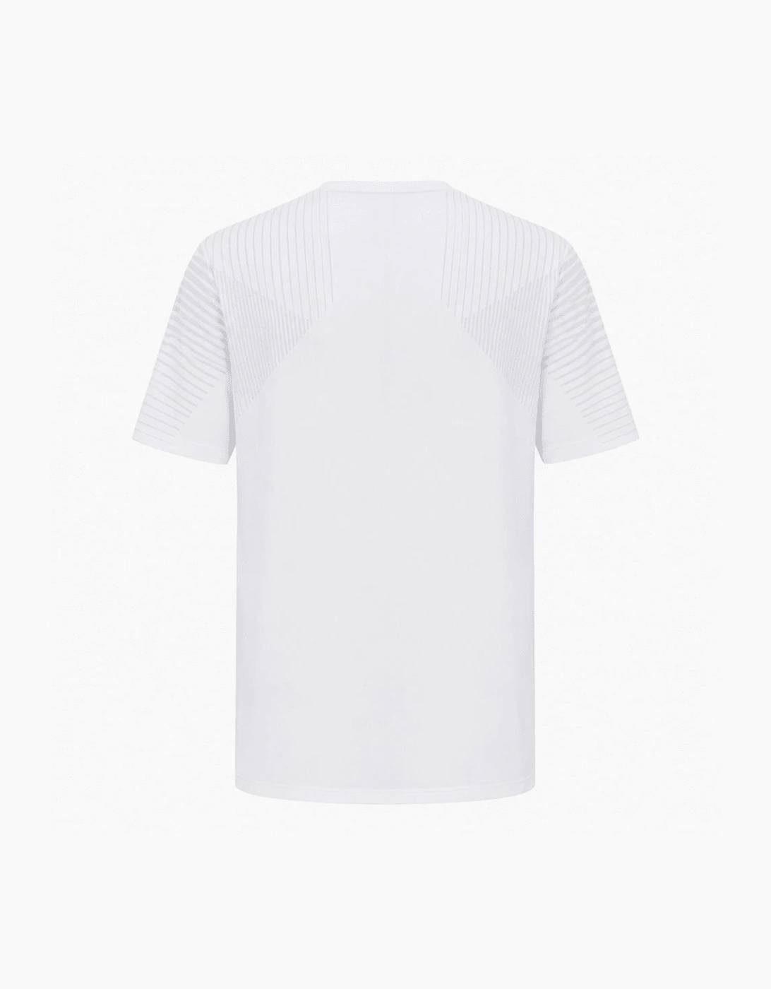 Hugo Boss Men's White Slim Fit Active T-shirt with reflective details