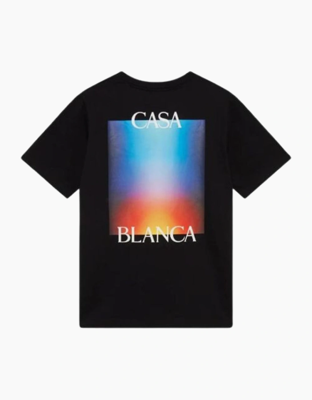 Casablanca Gradient Stacked Logo Black T-Shirt