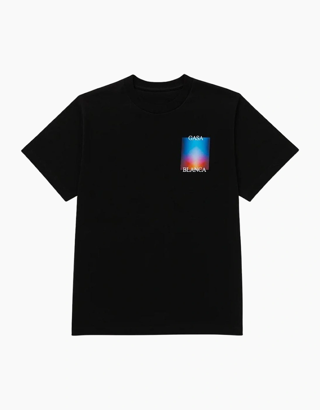 Casablanca Gradient Stacked Logo Black T-Shirt