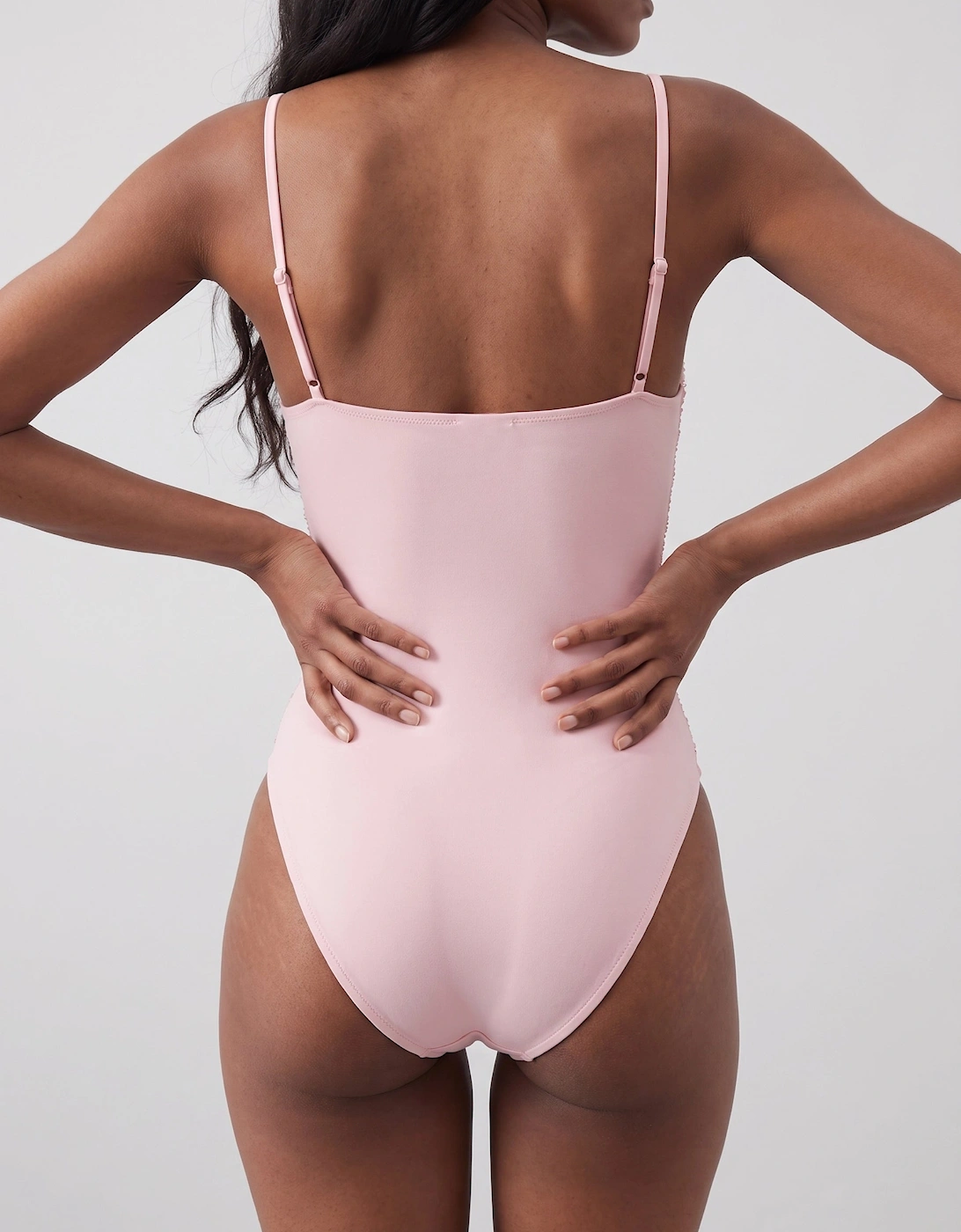 Starfish Hand Beaded Pink Swimsuit