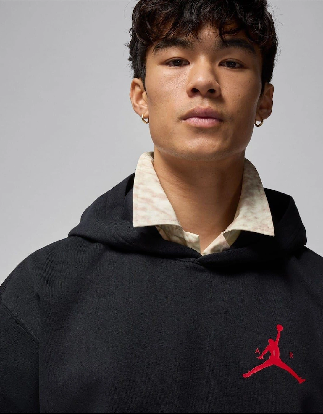 Jumpman Hooded Neck Long Sleeve Sweatshirt