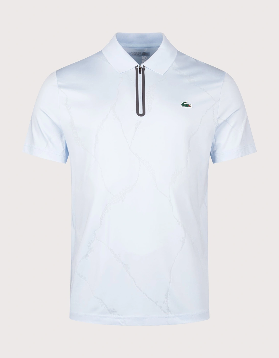 Slim Fit Ultra Dry Jacquard Crocodile Tennis Polo Shirt