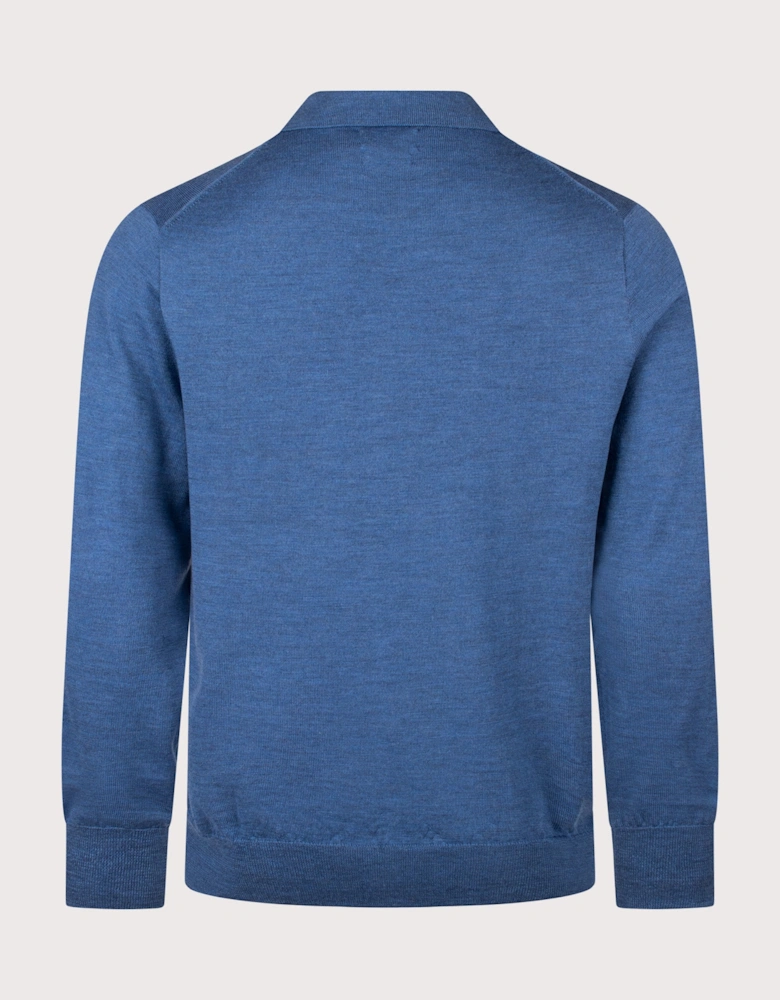 Regular Fit Knitted Long Sleeve Polo Shirt
