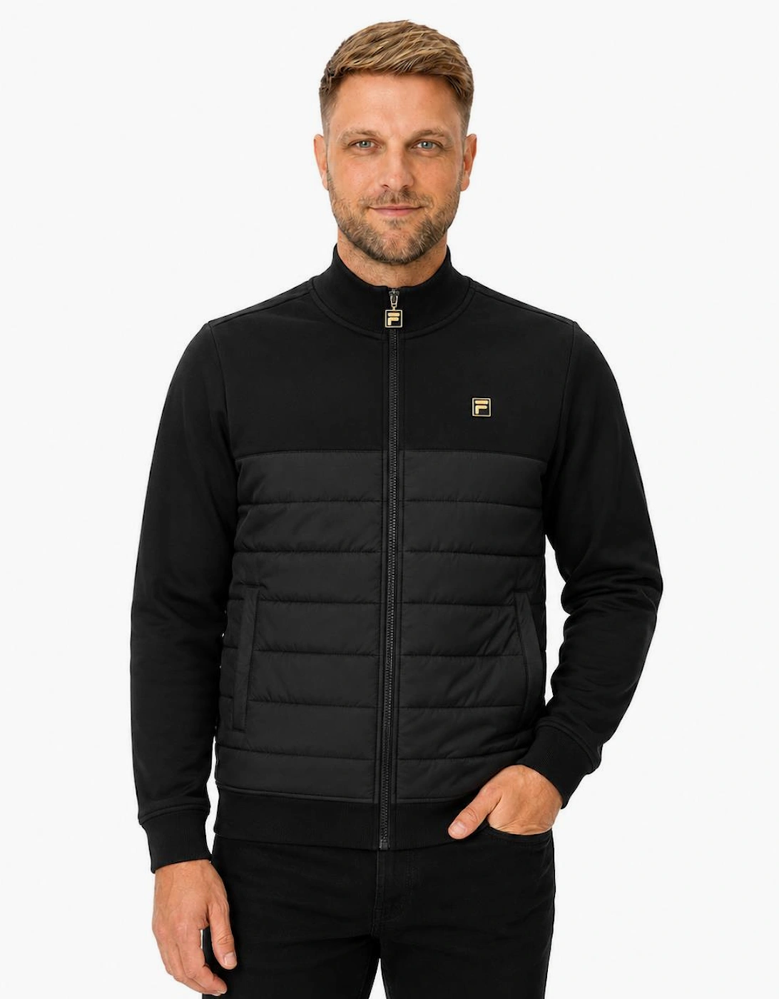 Fila Gold Oroza Padded Layer Jacket Black