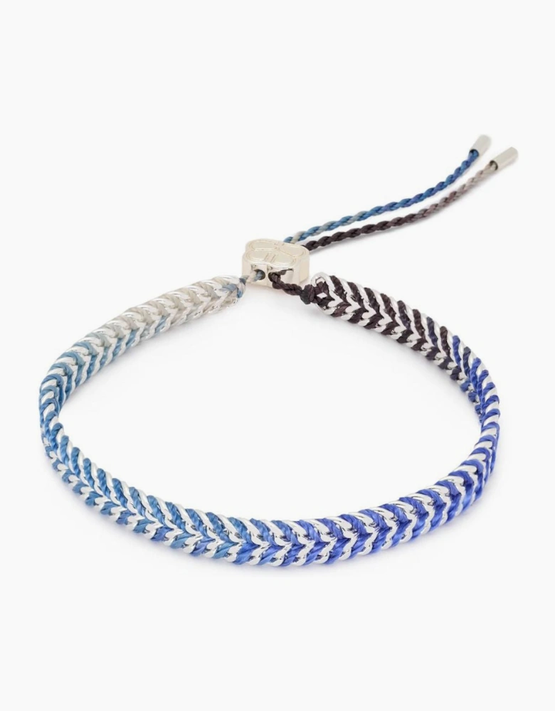 Iztac Denim Ombre Silver Bracelet