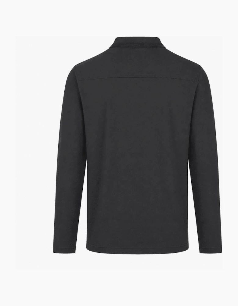 Hugo Boss Men's Black Interlock Long Sleeved Polo Shirt